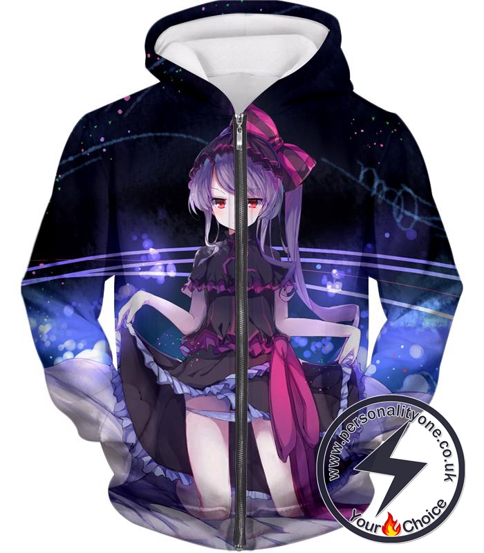 Overlord Cute Floor Guardian Shalltear Bloodfallen the True Vampire Seducing Anime Promo Zip Up Hoodie